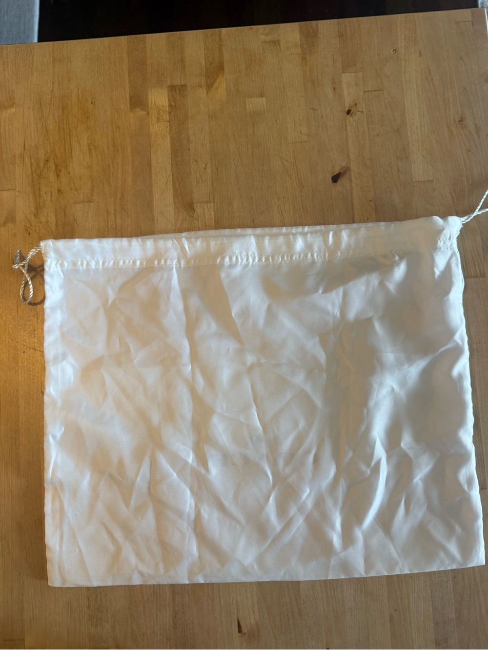 Coach White Dust Bag with Black Logo - Picture 2 of 5